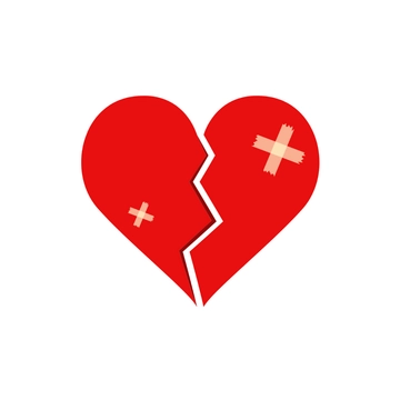 Free Broken Heart Clipart to Edit Online