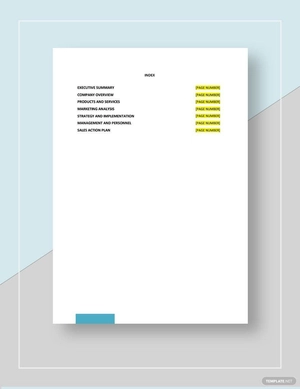 Sales Budget Plan Template