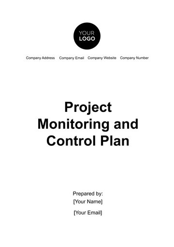 Free Project Monitoring and Control Plan Template to Edit Online