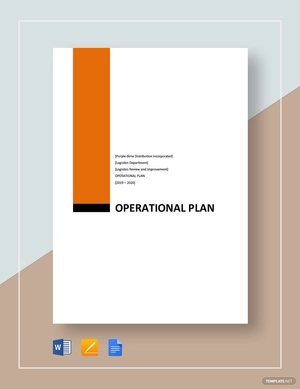 Simple Operational Plan Template