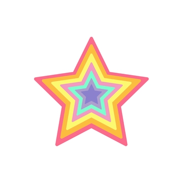 Free Colorful Star Clipart to Edit Online