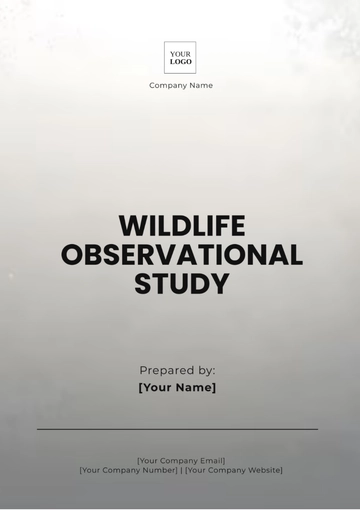 Free Wildlife Observational Study Template to Edit Online