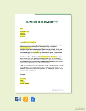 Breakfast Cook Cover Letter