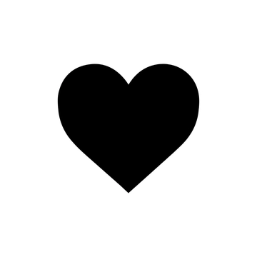 Free Heart Clipart Silhouette to Edit Online