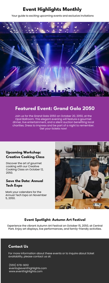 Free Event Email Newsletter Template to Edit Online