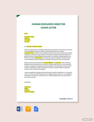 Human Resources Director Cover Letter