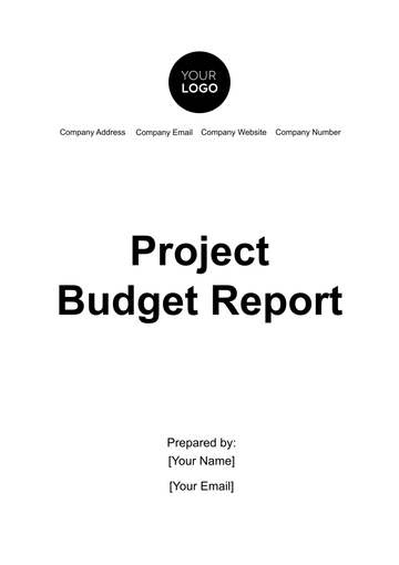 Free Project Budget Report Template to Edit Online