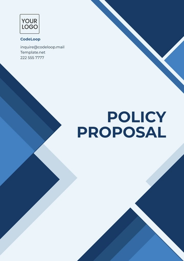 Free Policy Proposal Template to Edit Online