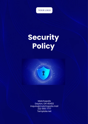 Free Security Policy Template to Edit Online