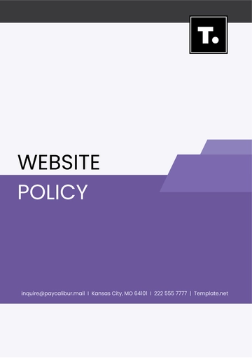 Free Website Policy Template to Edit Online