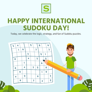 Free International Sudoku Day Template to Edit Online Free International Sudoku Day Template to Edit Online