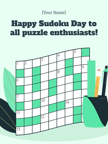 Free Sudoku Day Template to Edit Online Free Sudoku Day Template to Edit Online