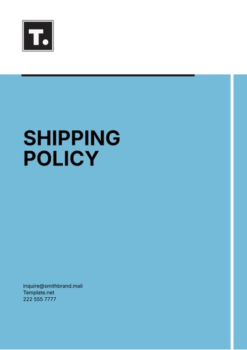Free Shipping Policy Template to Edit Online