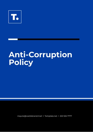 Free Anti-Corruption Policy Template to Edit Online
