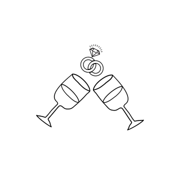 Free Hand-Drawn Wedding Clipart to Edit Online
