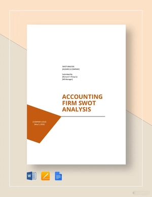 Accounting Firm SWOT Analysis Template