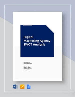 Digital Marketing Agency SWOT Analysis Template