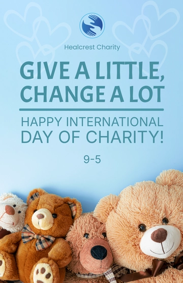 Free Charity Poster Template to Edit Online