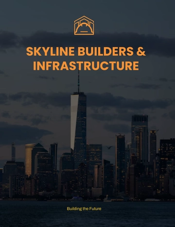 Free Construction Portfolio Template to Edit Online