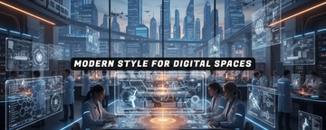 Free Tech-Themed Discord Banner Template to Edit Online