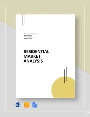 Residential Market Analysis Template