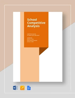 School competitive analysis template