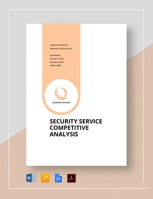 Security services competitive analysis template