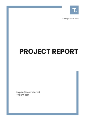 Free Project Report Template to Edit Online
