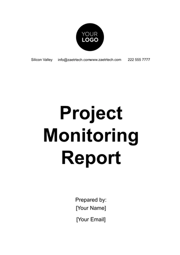 Free Project Monitoring Report Template to Edit Online