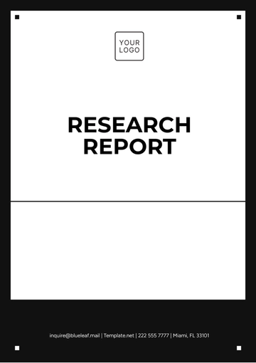 Free Research Report Template to Edit Online