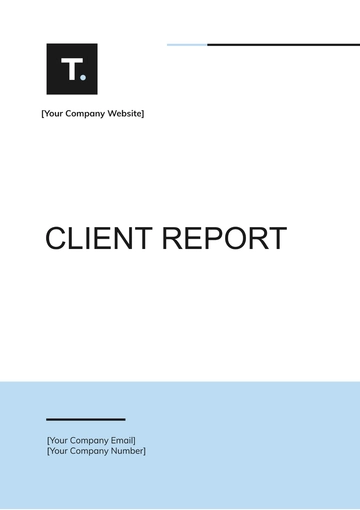 Free Client Report Template to Edit Online