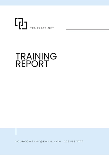 Free Training Report Template to Edit Online