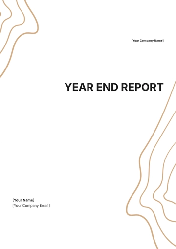 Free Year End Report Template to Edit Online