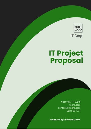 Free IT Project Proposal Template to Edit Online