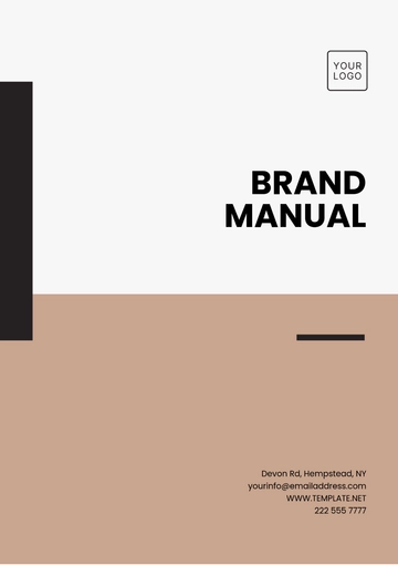 Free Brand Manual Format Template to Edit Online