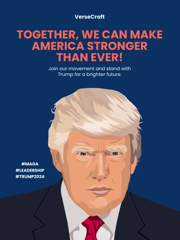 Free Trump Social Media Post Template to Edit Online