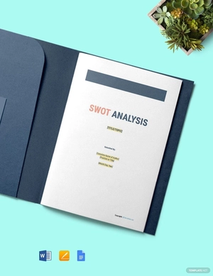 Sample Construction SWOT Analysis Template