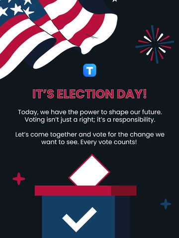 Free Election Day Template to Edit Online