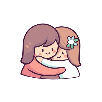 Free Friendship Day Hug Clipart to Edit Online