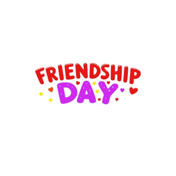 Free Friendship Day Text Clipart to Edit Online