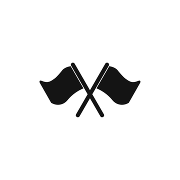 Free Racing Flag Silhouette Clipart to Edit Online