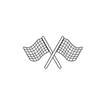 Free Racing Flag Outline Clipart to Edit Online