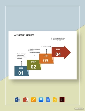 Application Visio Roadmap Template