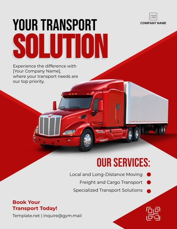 Free Transport Flyer Template to Edit Online