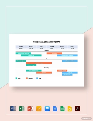 Agile Development Roadmap Template