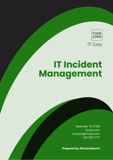 Free IT Incident Management Template to Edit Online