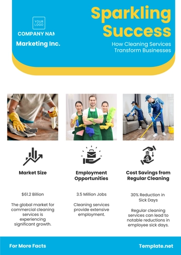 Free Cleaning Services Infographic Template to Edit Online