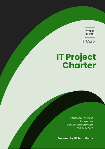 Free IT Project Charter Template to Edit Online