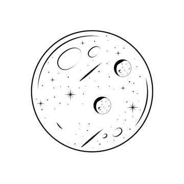 Free Hand-Drawn Moon Clipart to Edit Online