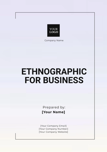 Free Ethnographic for Business Template to Edit Online